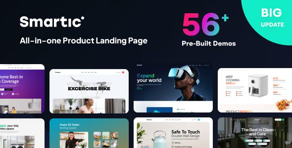 Smartic 2.2.9 - Product Landing Page WooCommerce Theme