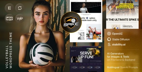 Spike 1.0 - Volleyball WordPress Theme