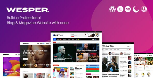 Wesper 1.1.7 - WordPress Theme for Blogs & Magazines