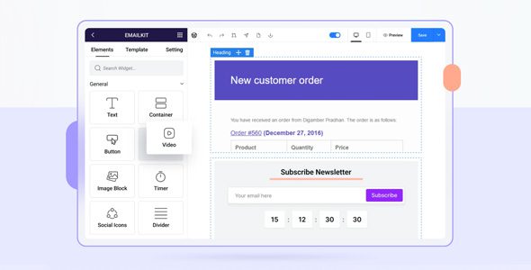 EmailKit Pro 1.0.4 - Email Customizer for WooCommerce and WordPress