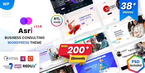 Asri 1.1.4 - Multi-Purpose Elementor WordPress Theme