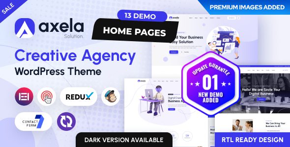 Axela 1.1.6 - Creative Agency & Portfolio WordPress Theme