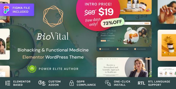 BioVital 1.0.1 - Functional Medicine Doctor WordPress Theme