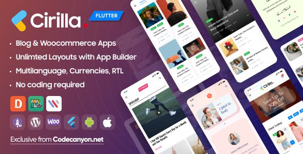 Cirilla 4.1.6 - Multipurpose Flutter App For Wordpress & Woocommerce