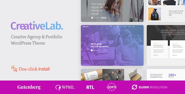 Creative Lab 1.2.5 - Studio Portfolio & Design Agency WordPress Theme