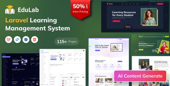 Edulab LMS 1.3 - Laravel Learning Management System with Tailwind CSS