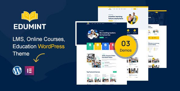 Edumint 1.0.4 - LMS, Online Courses, Education WordPress Theme