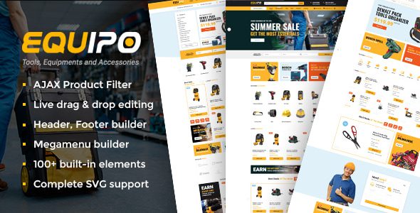 Equipo 3.1 - Parts And Tools WordPress WooCommerce Theme