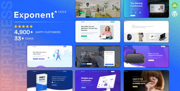 Exponent 1.3.0.8 - Modern Multi-Purpose Business WordPress theme