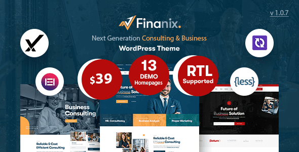 Finanix 1.0.9 - Business WordPress Theme