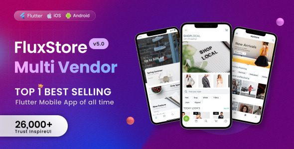 Fluxstore Multi Vendor 5.1.0 - Flutter E-commerce Full App