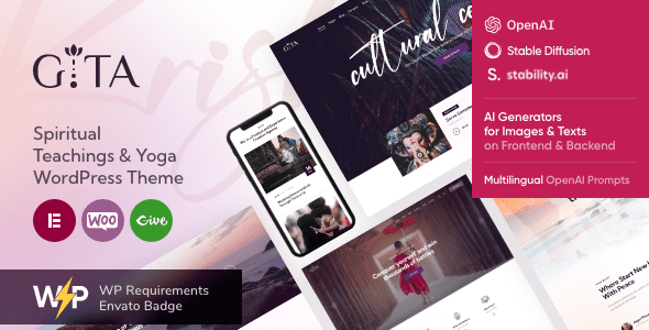 Gita 1.7 - Yoga WordPress Theme