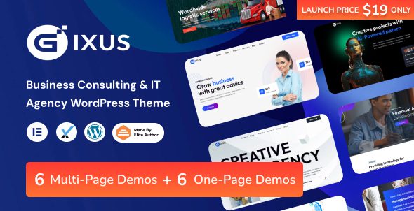 Gixus 1.6 - Business Consulting & IT Agency WordPress