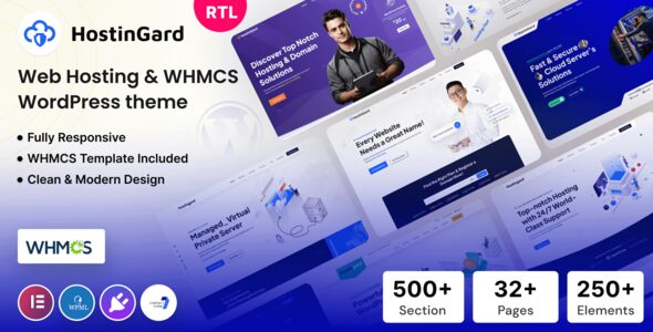 Hostingard 1.6.0 - Web Hosting WordPress Theme with WHMCS