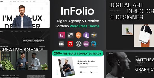 Infolio 1.0.6 - Digital Agency & Creative Portfolio WordPress Elementor Theme