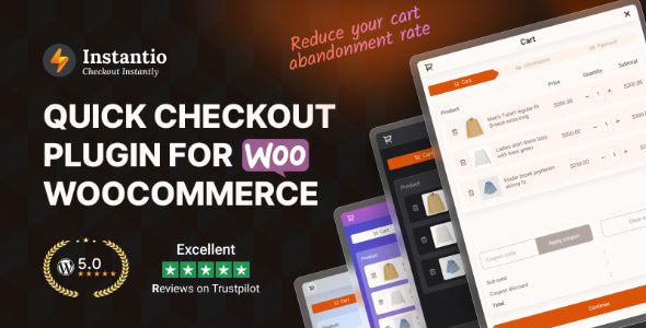 Instantio 3.2.8 - WooCommerce Quick Checkout | Direct Checkout, Floating Cart, Side Cart & Popup Cart