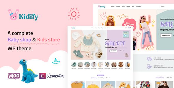 Kidify 1.2.1 - Baby & Kids store eCommerce Woocommerce Theme