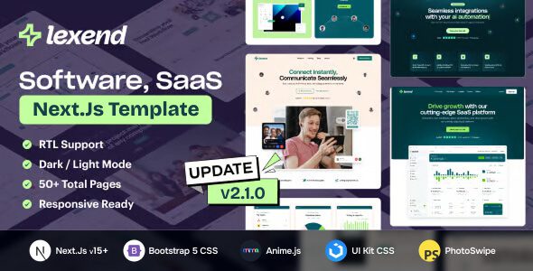 Lexend 2.1.0 - Software, SaaS & Startup NextJs Template