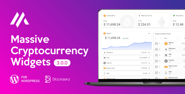 Massive Cryptocurrency Widgets 3.2.9 - Crypto Plugin