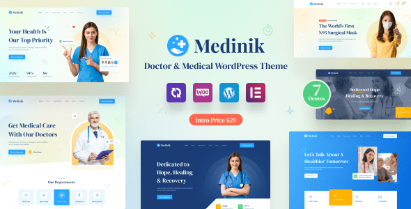 Medinik 1.3.7 - Doctor & Medical WordPress Theme