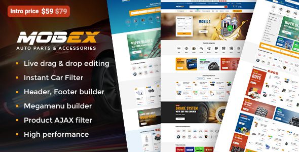 Mobex 2.9 - Auto Parts WordPress Theme