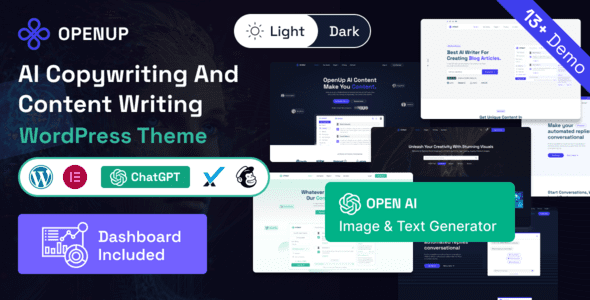 Openup 1.1.0 - AI Content Writer & AI Application WordPress Theme