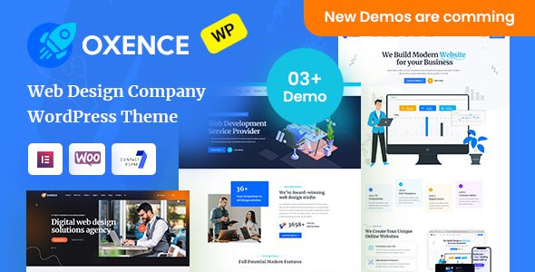 Oxence 1.3.2 - Web Design Agency Elementor WordPress Theme