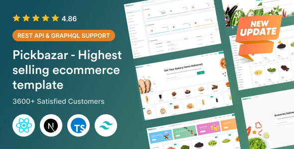 PickBazar 11.10.01 - React Ecommerce Template with React Hooks, Next JS, GraphQL & REST API