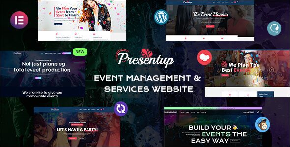 Presentup 5.6 - Event Planner & Celebrations Management WordPress Theme