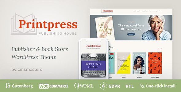 Printpress 1.1.9 - Book Publishing WordPress Theme