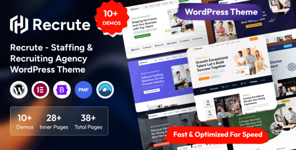 Recrute 1.0.0 - Staffing & Recruiting Agency WordPress Theme