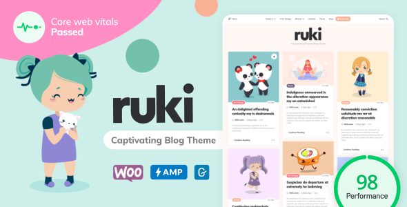 Ruki 1.4.4 - A Captivating Personal Blog Theme