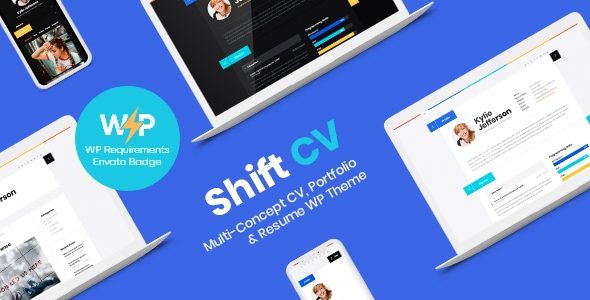 ShiftCV 3.0.13 - Blog Resume Portfolio WordPress Theme