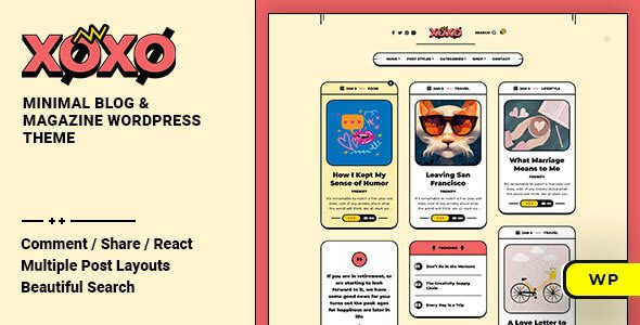 Xoxo 2.1.2 - Personal Blog & Magazine WordPress Theme