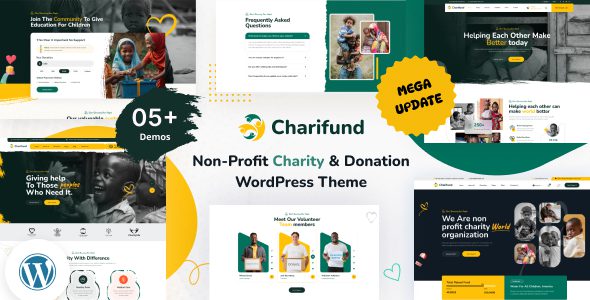 ChariFund 1.0.2 - Charity & Donation Foundation WordPress Theme Multipurpose