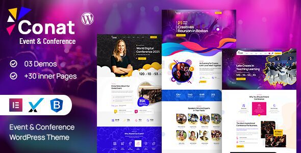 Conat 1.2.3 - Event & Conference WordPress Theme + RTL Ready