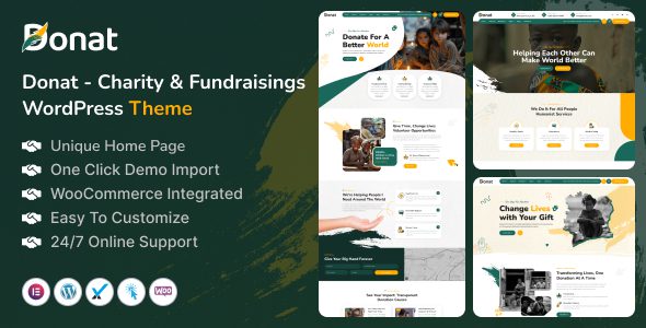 Donat 1.0.0 - Charity & Fundraising WordPress Theme