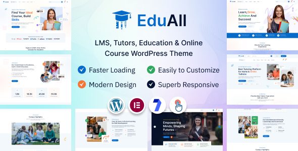 EduAll 1.0.1 - Education LMS Tutors & Online Course WordPress Theme Multipurpose