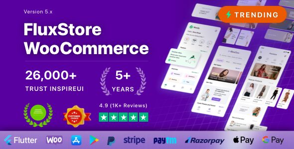 Fluxstore WooCommerce 5.2.0 – Flutter E-commerce Full App
