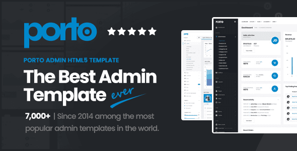 Porto Admin 4.3.0 - Responsive HTML5 Template