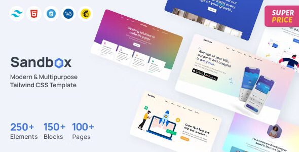 Sandbox 2.0.0 - Tailwind CSS Modern & Multipurpose Template