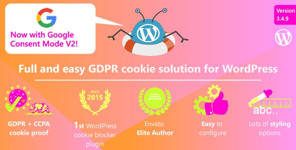 WeePie Cookie Allow 3.4.9 - Complete GDPR / AVG / CCPA Cookie Compliance WordPress plugin