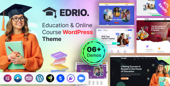 Edrio 1.0 - Education & Online Course WordPress Theme