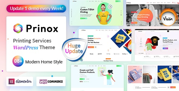 Prinox 2.1.7 - Printing Services WordPress Theme