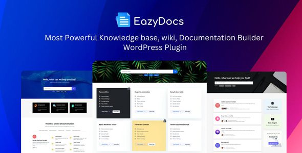 EazyDocs Pro 2.3.0 - Ultimate Documentation Solution Plugin