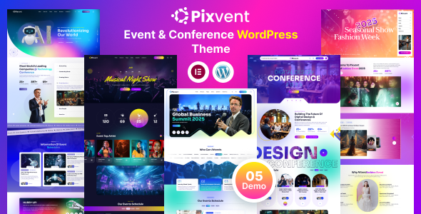 Pixvent 1.1 - Event and Conference WordPress Theme Pixvent 1.1 - Event and Conference WordPress Theme